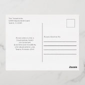 Vorlage für die Einladung von Gold Abschluss Foto (Rückseite)