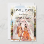 Vorlage für die Einladung von Indian Beach Save th (Vorderseite)