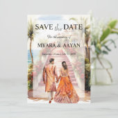 Vorlage für die Einladung von Indian Beach Save th (Stehend Vorderseite)