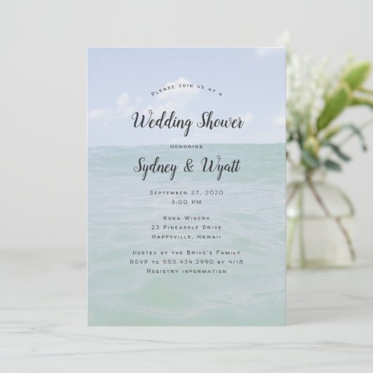 Vorlage für die Einladung von Ocean Horizon-Polter (Stehend Vorderseite)