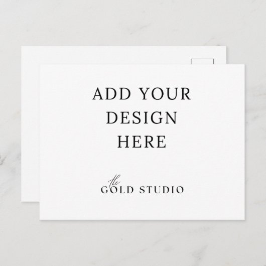 Vorlage für die Einladung von Postkarten (Vorne/Hinten)