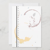 Vorlage für die Einladung von Schreibmaschinenarbe (Rückseite)