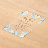 Vorlage für die Einladung von White Lily Acrylic B (Ablage )