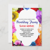 Vorlage für die Einladung von Wildblumen-Brautdusc (Vorderseite)