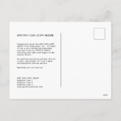 Vorlage für die Einladung zu einer benutzerdefinie (Rückseite)