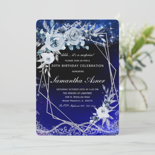 Vorlage für die Einladung zum Geburtstag (Stehend Vorderseite)