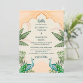 Vorlage für die Einladung zum Hochzeitswasser (Stehend Vorderseite)