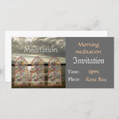 Vorlage für die Einladung zur Meditation (Vorne/Hinten)