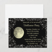 Vorlage für die Einladungskarte für Vollmond (Vorne/Hinten)