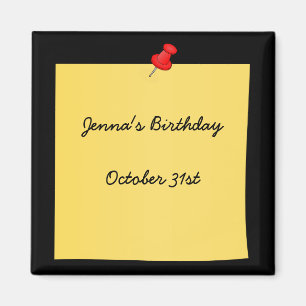 Vorlage für die Erinnerung nach der Eingabe, fert Magnet