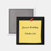 Vorlage für die Erinnerung nach der Eingabe, ferti Magnet (Vorderseite/Rückseite)