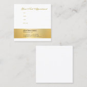 Vorlage für die Erinnerung von eleganten Gold Look Terminkarte (Vorne/Hinten)