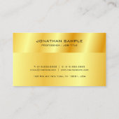 Vorlage für die Erinnerung von Metallic Gold Look Terminkarte (Rückseite)