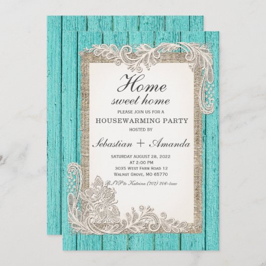 Vorlage für die Erwärmung von rustikalen Häusern (Vorne/Hinten)