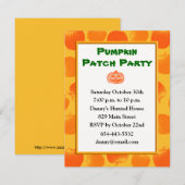 Vorlage für die festliche Pumpketteneinladung (Vorne/Hinten)