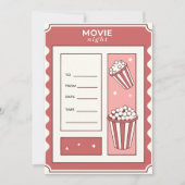 Vorlage für die Filmnacht mit Popcorn (Vorderseite)