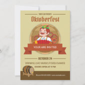 Vorlage für die Flyer der Oktoberfest-Party Einlad (Vorderseite)