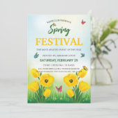 Vorlage für die Flyer-Frühjahrsvorgabe (Stehend Vorderseite)