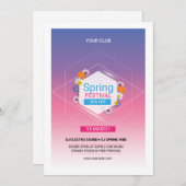 Vorlage für die Flyer-Frühjahrsvorgabe (Vorne/Hinten)