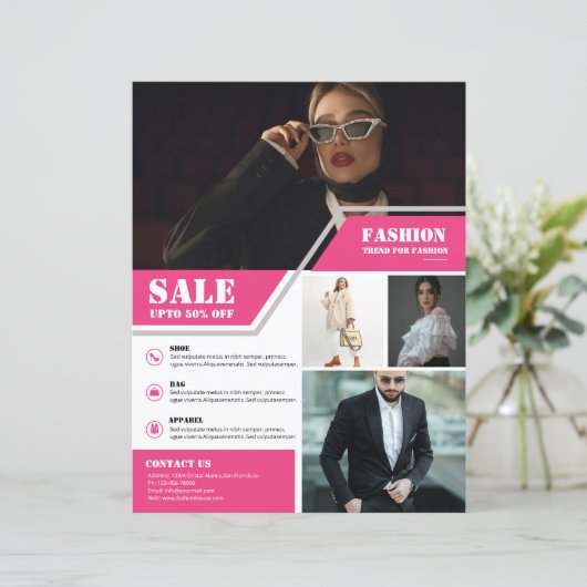 Vorlage für die Flyer-Werbeaktion (Stehend Vorderseite)