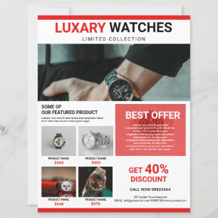 Vorlage für die Flyer-Werbeaktion