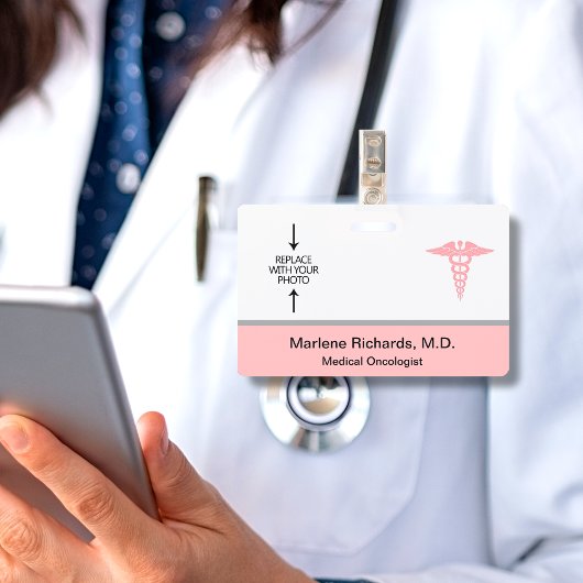 Vorlage für die Foto-ID des Onkologen Ausweis