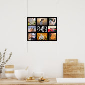 Vorlage für die Fotocollage-DIY-Familie | Name V2  Poster (Küche)
