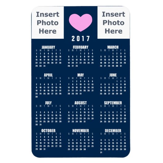 Vorlage für die FotoCollage von Lieben - Kalenderb Magnet (Vertikal)