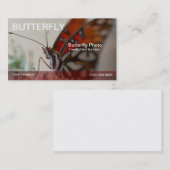 Vorlage für die Fotografie des Golfs Butterfly Visitenkarte (Vorne/Hinten)