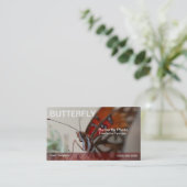 Vorlage für die Fotografie des Golfs Butterfly Visitenkarte (Stehend Vorderseite)