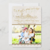 Vorlage für die Fotokarte von Elfenbein & Gold O H (Rückseite)