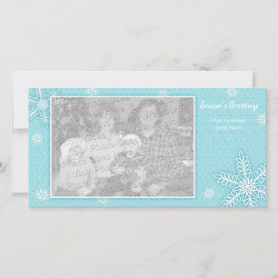 Vorlage für die Fotokarte von Lace Snowflakes Holi