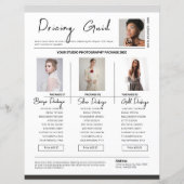 Vorlage für die Fotopreisliste (Rückseite)