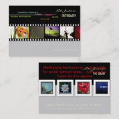 Vorlage für die Fotos der Portfoliokarten Visitenkarte (Vorne/Hinten)