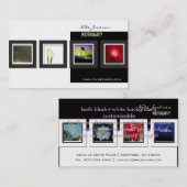 Vorlage für die Fotos der Visitenkarten für Portfo Visitenkarte (Vorne/Hinten)