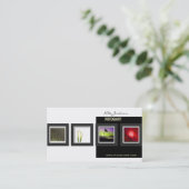 Vorlage für die Fotos der Visitenkarten für Portfo Visitenkarte (Stehend Vorderseite)