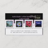 Vorlage für die Fotos der Visitenkarten für Portfo Visitenkarte (Rückseite)