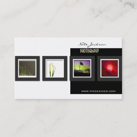 Vorlage für die Fotos der Visitenkarten für Portfo Visitenkarte (Vorderseite)