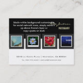 Vorlage für die Fotos der Visitenkarten für Portfo Visitenkarte (Rückseite)