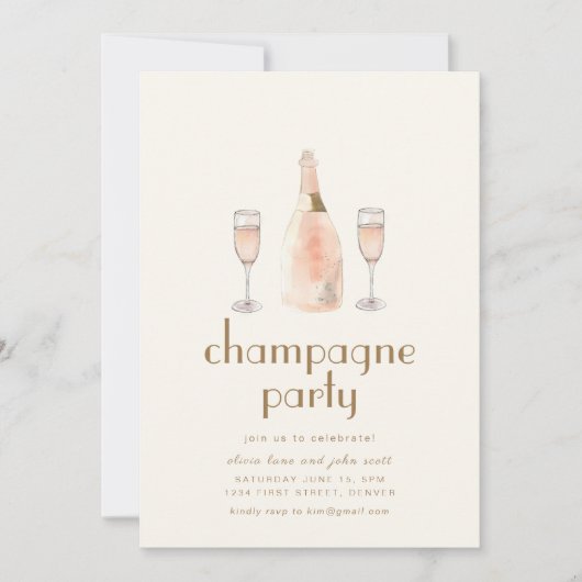 Vorlage für die französische Party Einladung Paris (Vorderseite)