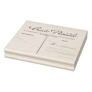 Vorlage für die französische Postkarte Gummistempel