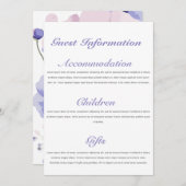 Vorlage für die Gästebuchskarte (Vorne/Hinten)