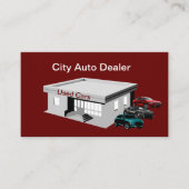 Vorlage für die Gebrauchtwagenhändler-Visitenkarte Visitenkarte (Vorderseite)