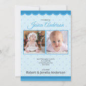 Vorlage für die Geburtsankündigung (Rückseite)