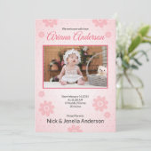 Vorlage für die Geburtsankündigung (Stehend Vorderseite)