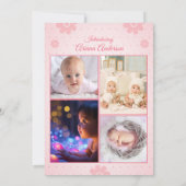 Vorlage für die Geburtsankündigung (Rückseite)