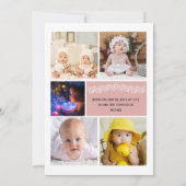 Vorlage für die Geburtsankündigung (Rückseite)