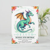 Vorlage für die Geburtstagsfeier des Grünen Drache (Stehend Vorderseite)