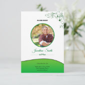 Vorlage für die Gedächtnisbeerdigung (Stehend Vorderseite)