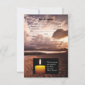 Vorlage für die Gedächtnisbeerdigung (Rückseite)